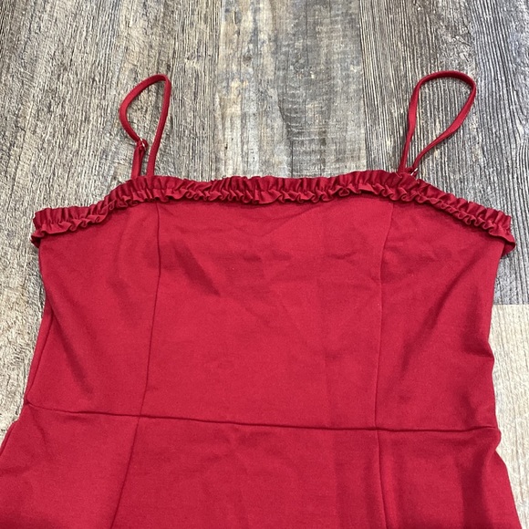 Forever 21 red ruffled mini dress - Picture 4 of 5